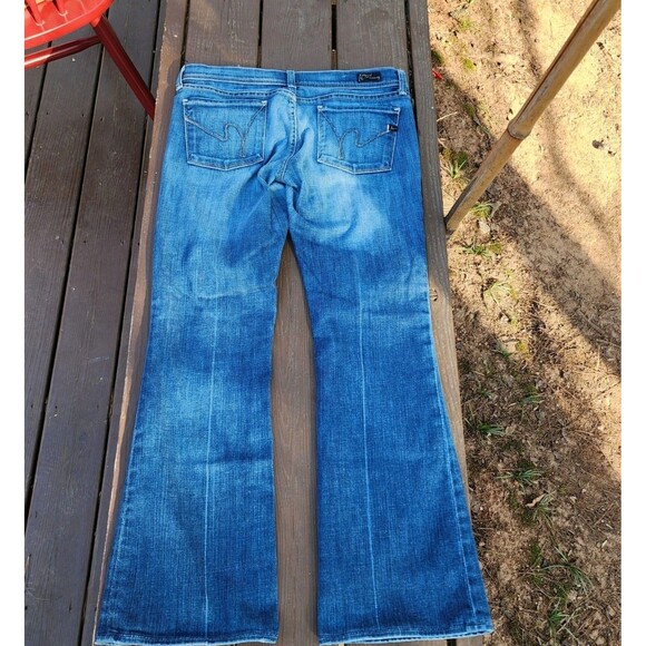 Citizens of Humanity Jeans Size 30 Ingrid 002 Stretch Low Waist Flare Blue denim - Picture 6 of 15